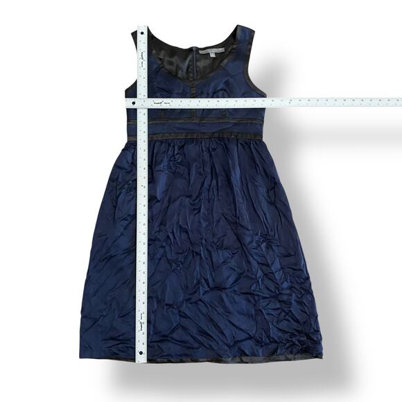 Proenza Schouler for Target Silk Charmeuse Midi Dress Size 5 Juniors Navy Black‎ - Picture 3 of 9